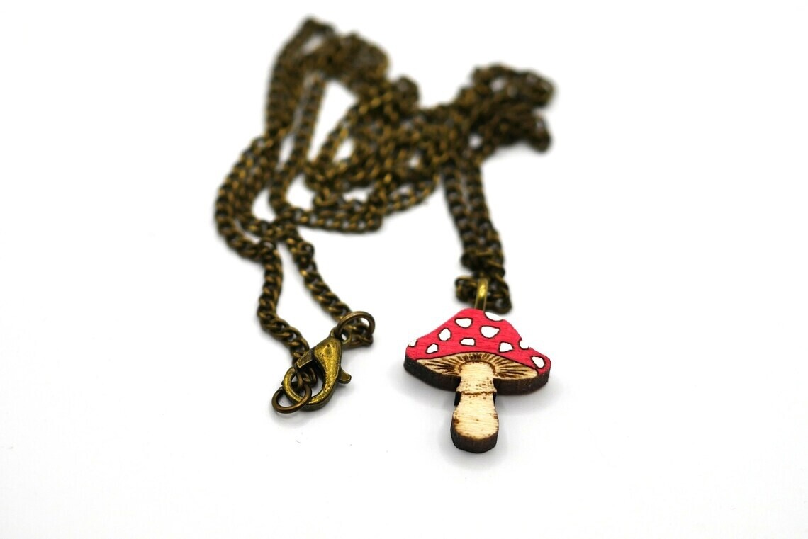 Bearded Moon - Toadstool - Necklace