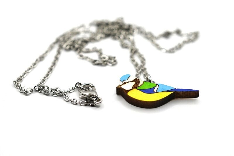 Bearded Moon - Blue Tits - Necklace