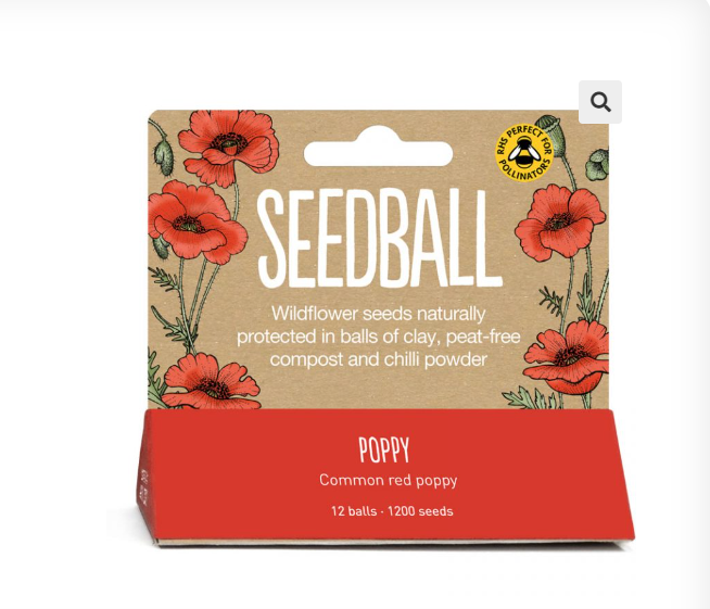 Seedball - Hanging Pack - Poppy