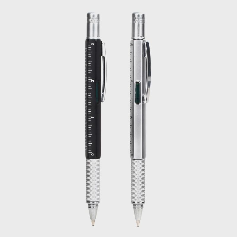 Kikkerland - 4 in 1 Pen Tool - Black or Silver