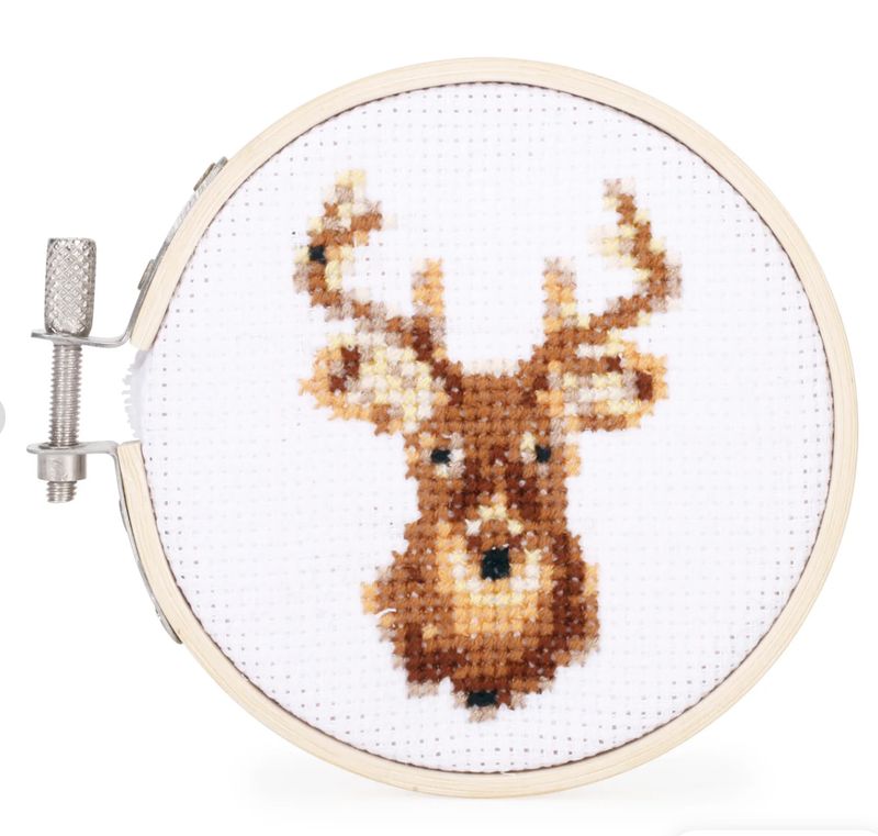 Kikkerland - Mini Cross Stitch Kit - Deer