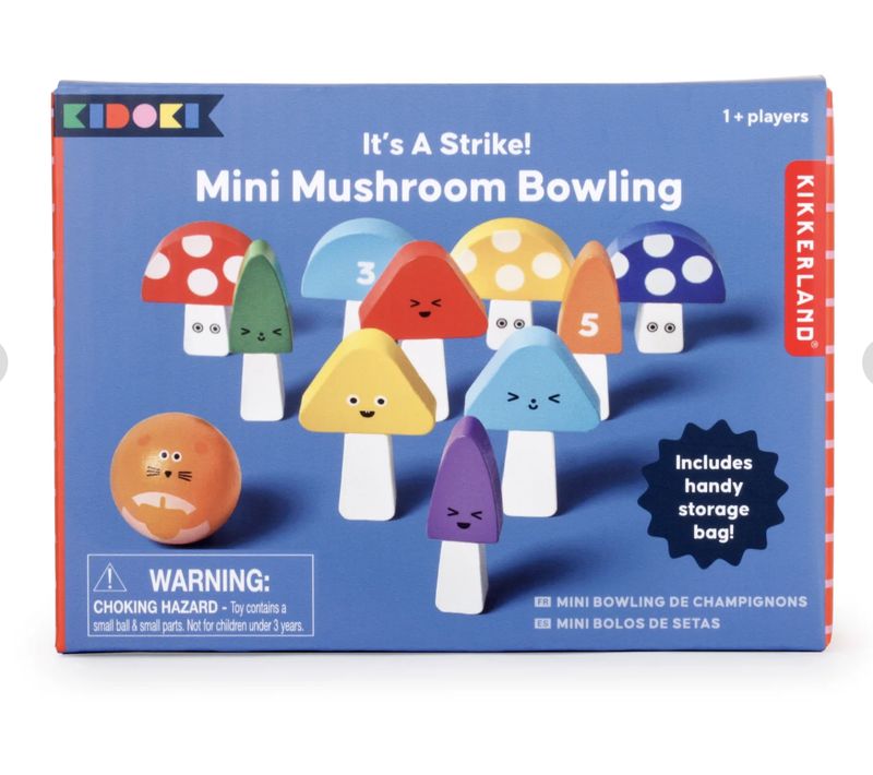 Kikkerland - &#39;It&#39;s a Strike!&#39; Mini Mushroom Bowling
