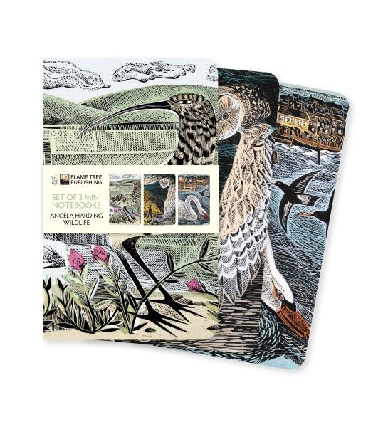 Flame Tree Publishing - Angela Harding: Curlew Set of 3 Mini Notebooks