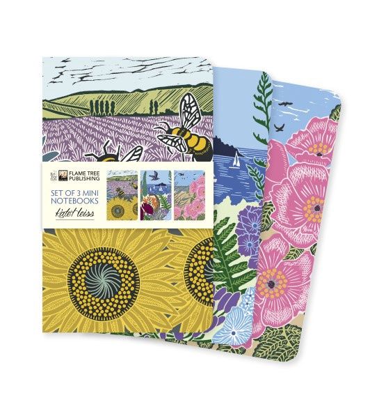Flame Tree Publishing - Kate Heiss Set of 3 Mini Notebooks