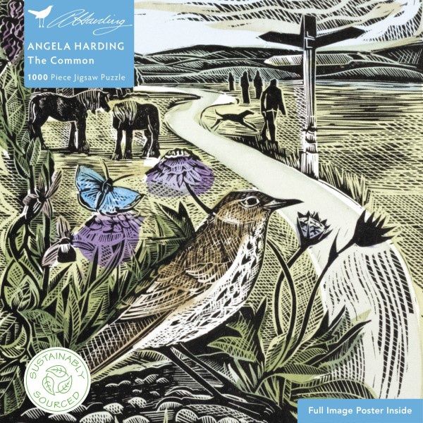 Flame Tree Publishing - Adult Sustainable Jigsaw Puzzle Angela Harding: The Common