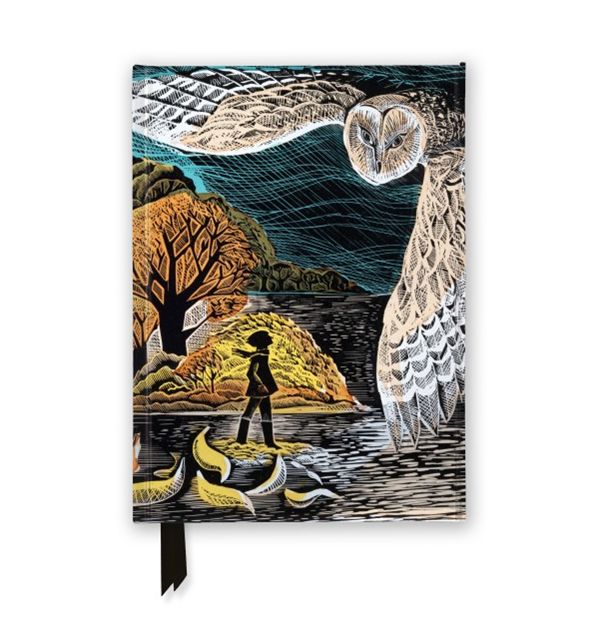 Flame Tree Publishing - Angela Harding: October Owl A5 (Foiled Journal)