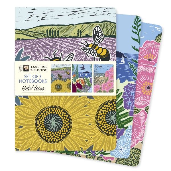 Flame Tree Publishing - Kate Heiss Set of 3 Standard Notebooks