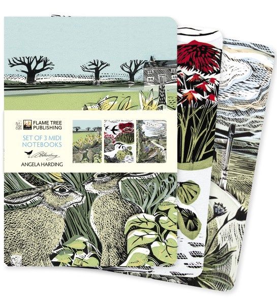 Flame Tree Publishing - Angela Harding: Landscapes Set of 3 Midi Notebooks