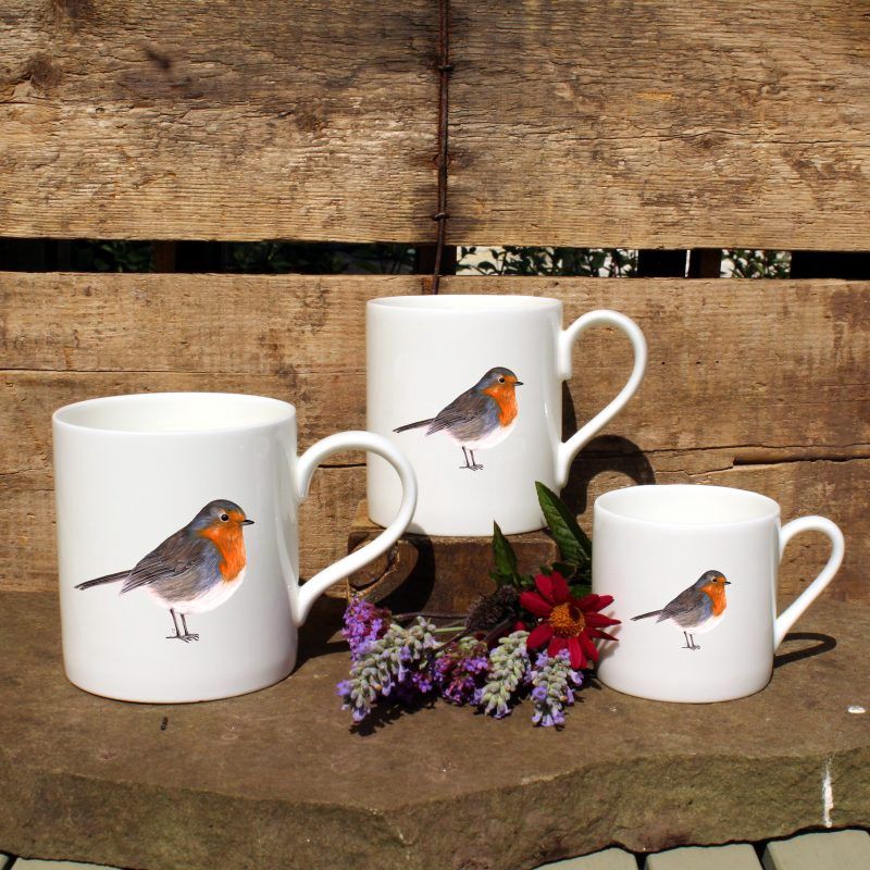 Claire Vaughan - Robin Mug - Large 400ml