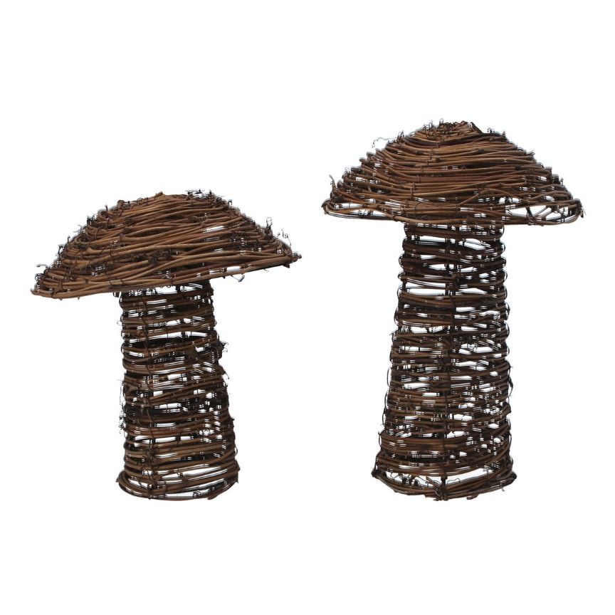 Gisela Graham - Twig Mushroom 25cm - Toadstool - Assorted