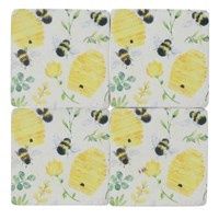 Gisela Graham - Resin Coaster 10cm - Beehive