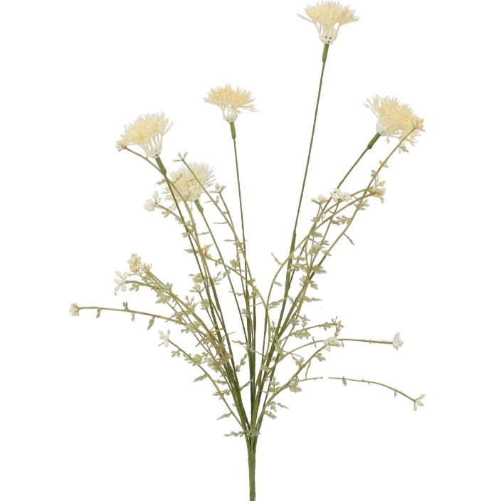 Gisela Graham - Cream Wild Thistle Spray (50cm)