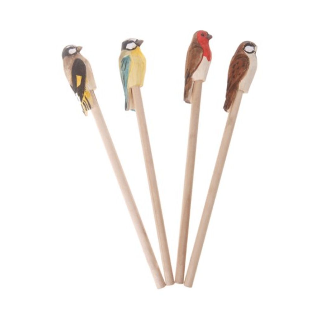 Sass &amp; Belle - Wooden British Birds Pencil - Assorted