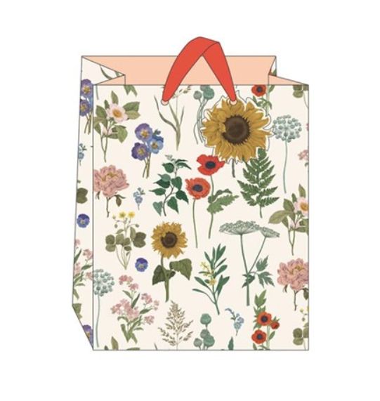 The Art File - Sunflower Floral Gift Bag - Large