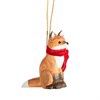Sass &amp; Belle - Wooden Sitting Fox Hanging Decoration