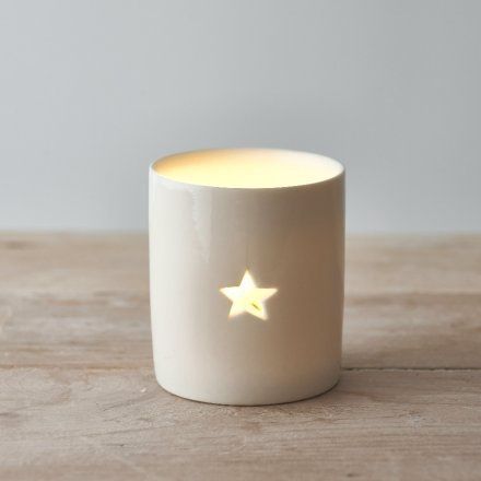 Noel &amp; Co - White Star Tea light Holder