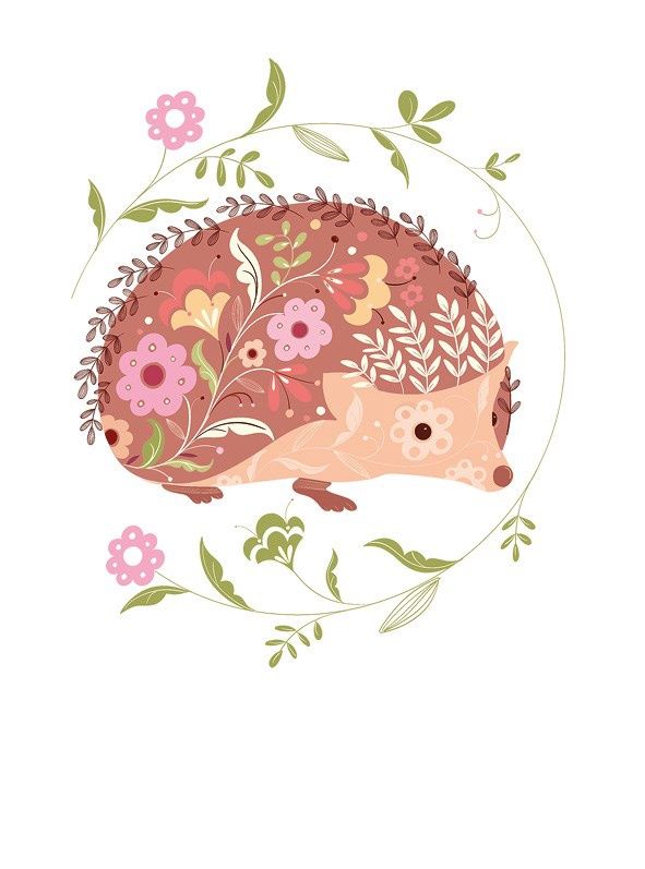 The Art File - Hedgehog Card - Pollen