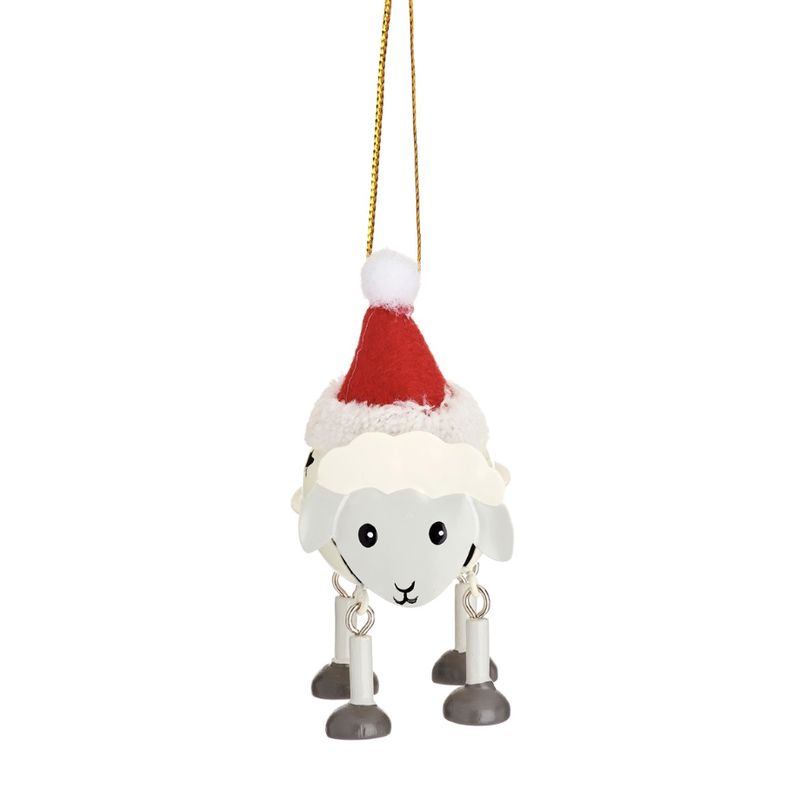Sass &amp; Belle - Festive Sheep Hanging Bell Decoration