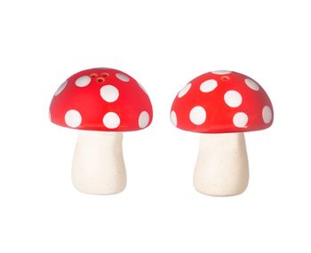 Sass &amp; Belle - Red Mushroom Salt &amp; Pepper Set