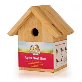 Walter Harrison&#39;s - Wooden Nest Box Apex 32mm Hole