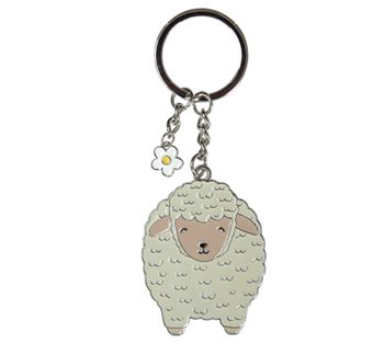 Sass &amp; Bell - Sheep Enamel Keyring