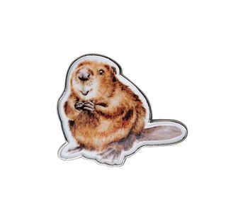 Wrendale - The Arborist Beaver Pin Badge