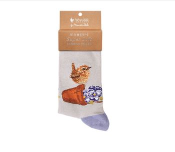 Wrendale Designs - Pottering About Wren Socks