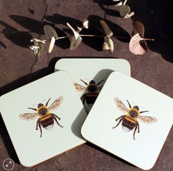 Claire Vaughan - Coaster - Bee