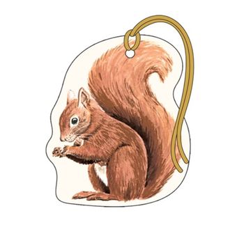 The Art File - Squirrel Gift Tag