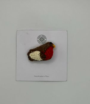 Just Trade - Robin Brooch