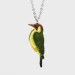 Bearded Moon - Green Woodpecker - Necklace