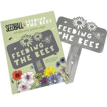 Seedball - Feeding the Bees Path sign