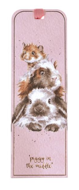 Wrendale Designs - 'Piggy in the Middle' Guinea Pig Bookmark