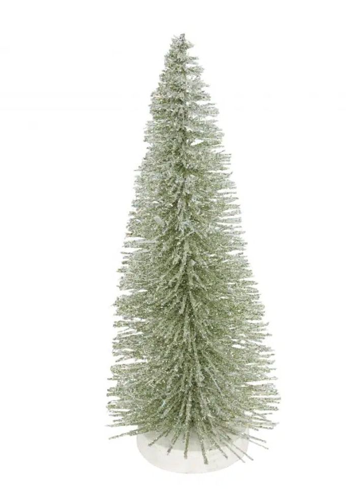 Gisela Graham - Bristle Tree 25cm - Mint Green