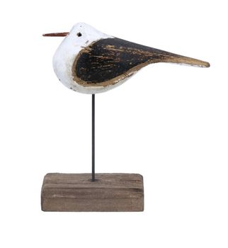 Gisela Graham - Wood Ornament, Small - Rustic Mini Seagull