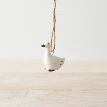 Noel &amp; Co - Hanging Porcelain Duck