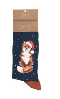 Wrendale - 'Festive Fox' Christmas Socks - Men's