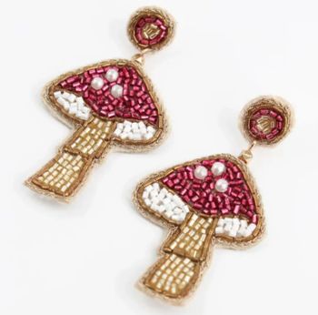 My Doris - Purple Mushroom Earrings