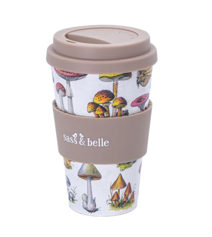 Sass &amp; Belle - Vintage Mushroom Travel Coffee Cup