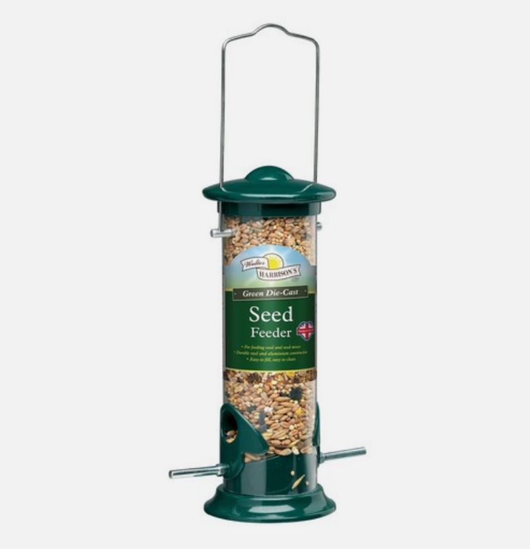 Walter Harrison's - Green Die Cast Seed Feeder - 20cm
