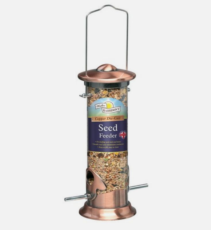 Walter Harrison's - Copper Die Cast Plated Seed Feeder - 20cm