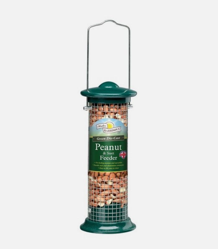 Walter Harrison's - Green Die Cast Peanut &amp; Suet Feeder - 20cm
