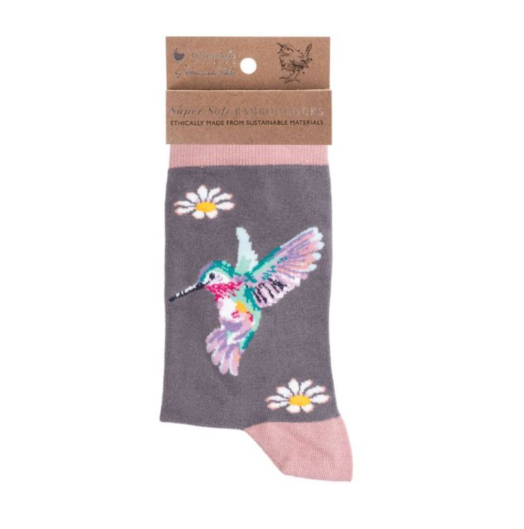 Wrendale - 'Wisteria Wishes' Hummingbird Socks