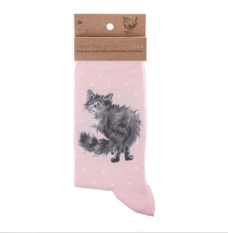 Wrendale - 'Glamour Puss' Cat Socks
