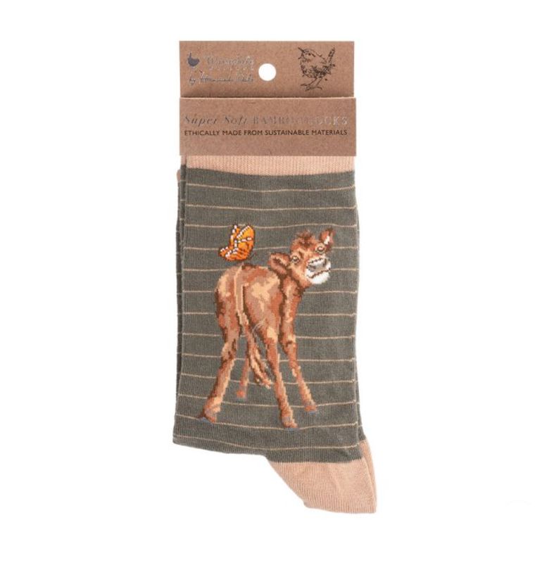 Wrendale Design - 'Flutterly Fabulous' Cow Socks