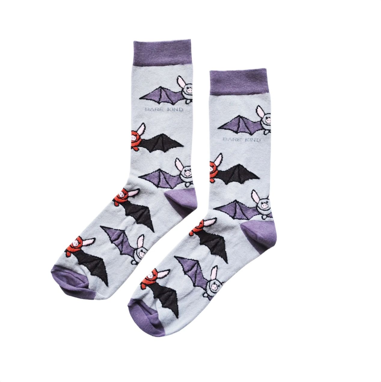 Bare Kind - Bat Socks - Size 7-11