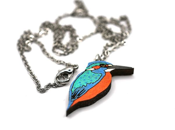 Bearded Moon - Kingfisher - Necklace
