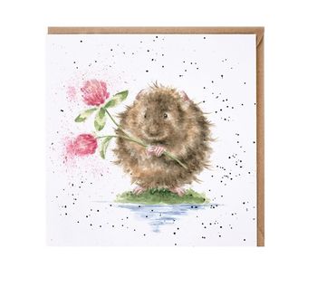 Wrendale - 'By The Riverside' Water Vole Card