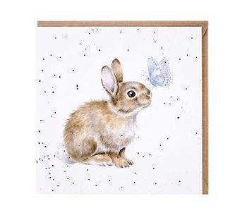 Wrendale - 'I Spy A Butterfly' Rabbit Card
