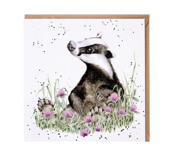 Wrendale - 'The Botanist' Badger Card
